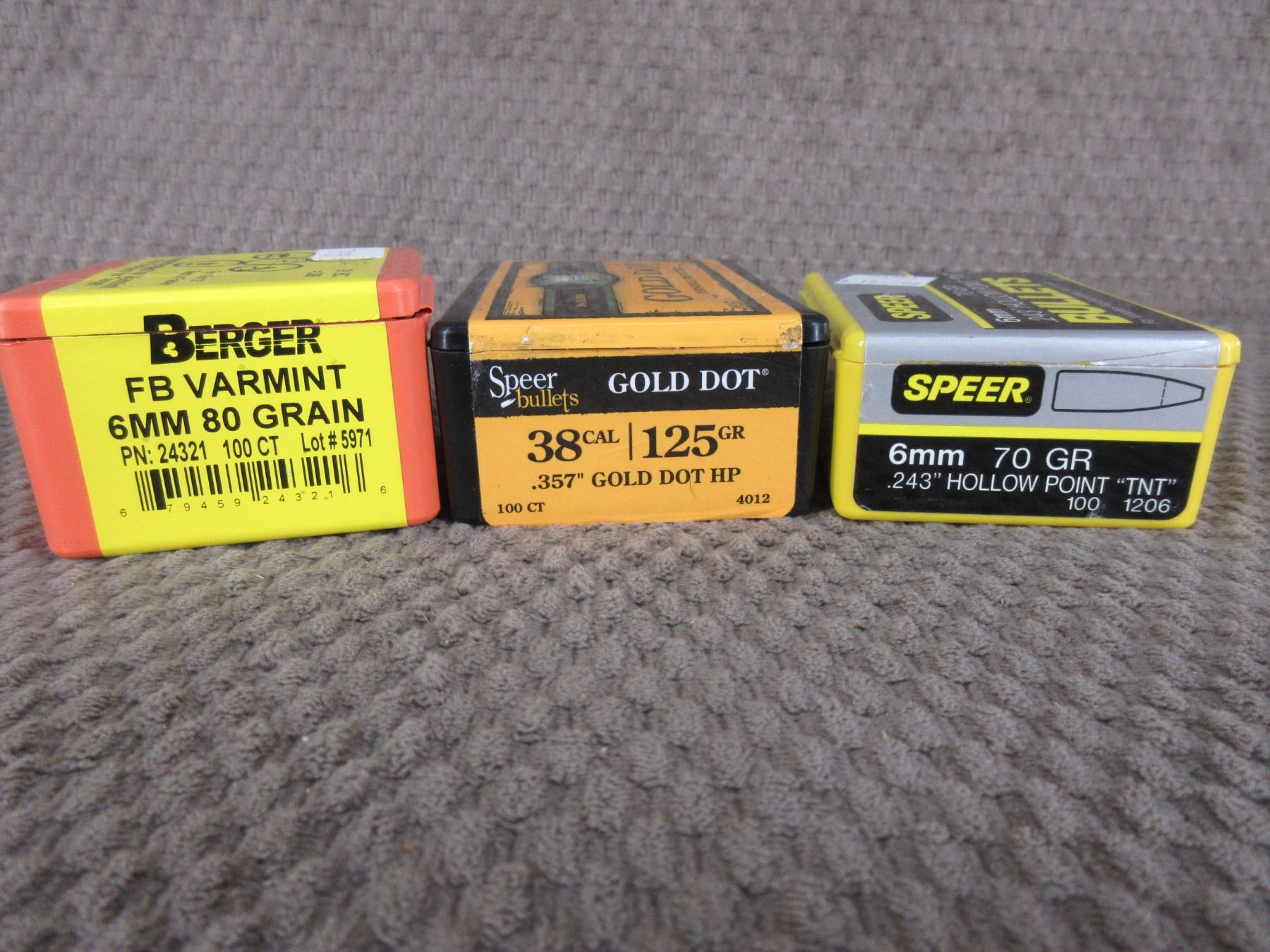 3 Opened Boxes of Bullets