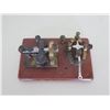 Image 2 : Vintage J.H. Bunnell & Co Telegraph Set Key & Sounder 7.5"x4.5"