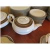 Image 8 : Noritake Japan China 'Regent' 5681 Fine China Set w/ Plates, Cups, Serveware, etc