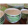 Image 25 : Asian China Set w/ Floral Design & Maker's Mark: Plates, Rice Bowls, Spoons, etc