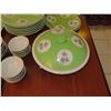 Image 8 : Asian China Set w/ Floral Design & Maker's Mark: Plates, Rice Bowls, Spoons, etc