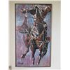 Image 2 : Large Framed Original Painting on Canvas, Horse, Signed Fumagalli 54" x 20"