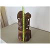 Image 8 : Carved Wooden Tribal Figure of Woman, Bust, Signed by Artist 20"H