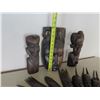 Image 8 : Qty 10 Misc Size Carved Wooden Tribal Masks - Largest 12"H