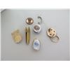 Image 8 : Multiple Pins & Tie Tacks: Initial 'M', Red Cross, Protection, etc