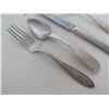 Image 2 : Qty 2 Spoons (1 EH Smith & 1 Monogrammed 'M'), WM Sonoma Fork & Knife