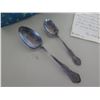 Image 2 : Qty 2 Antique Simon & George Rogers Spoons w/ History from 1864 in Box