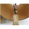 Image 11 : Qty 2 Ceramic Lamps w/ Leaf & Berry Design & Brown Shades 36"H
