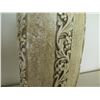 Image 9 : Qty 2 Ceramic Lamps w/ Leaf & Berry Design & Brown Shades 36"H