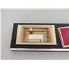 Image 2 : Black Tray w/ 3 Removable Inserts Cigarette Case & Ashtray 4.5" x 18"L