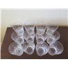 Image 2 : Qty 12 Clear Crystal Glasses 3"x4"