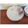 Image 2 : Qty 4 Teacups w/ Saucers, 7 Side Plates w/ Floral Design & Creamer & Sugar Bowl