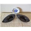 Image 2 : Qty 2 Oval Teardrop Shape Ashtrays & Grand Hotel Krasnapolsky Amsterdam