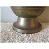 Image 8 : Qty 2 Metal Vases: 12" Footed w/ Curved Lip & 8.5" Cylinder Signed BL/MS