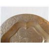 Image 8 : Qty 2 Decorative Metal Plates: Green w/ Floral Design 7"Diameter