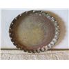 Image 2 : Round Etched Floral Design Plate w/ Scalloped Raised Edges 10" Diameter