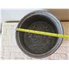 Image 8 : Round Metal Pot w/ Etched Raised Floral Design 9" Dia, 5.5"H