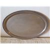 Image 2 : Oval Serving Platter w/ Raised Edge, Marked "Sterling Silver" 17"x12"
