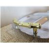 Image 8 : Metal 5 Section Serving Platter w/ Removable Tray & Bamboo Design Handles 18"L