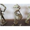 Image 8 : Qty 15 Metal Figurines: 8 Playing Instruments 3.5"H & 7 Birds 2"H