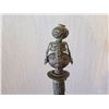 Image 2 : Qty 2 Tall Objet D'Art w/ Colored Stone Ornamentation 20"-27"H