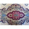 Image 8 : Large Tabris-Super Red Blue Area Rug w/ Floral Design & Fringed Edges 72"x36"