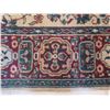 Image 8 : Large Red Blue Area Rug w/ Floral Design & Fringed Edges 71"x50"