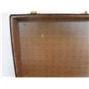Image 8 : Vintage Black Steamer Trunk w/ Metal Hardware & Travel Stamps 31"x18"x12"