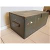Image 2 : Vintage Shwayder Bros Inc 1943 Steamer Trunk w/ Metal Hardware 32"x16"x13"