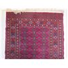 Image 2 : Large Red Blue Area Rug w/ Floral Design & Fringed Edges 76"x51"