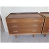 Image 2 : Qty 2 Stag Furniture Wooden Nighstands w/ Three Drawers 36"x17"x28"H