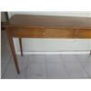 Image 2 : Long Wooden Console Entry Table w/ 2 Drawers 57"x19"x28"H