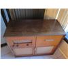 Image 2 : Vintage Wooden Radio in Cabinet w/ Built-In Speakers & Turntable 35"x16"x31"H
