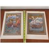 Image 16 : Qty 2 Sailing Scene Art on Paper 9"x12"