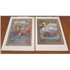 Image 1 : Qty 2 Sailing Scene Art on Paper 9"x12"