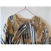 Image 2 : Vintage Gold Burgundy Kimono w/ Striped Design