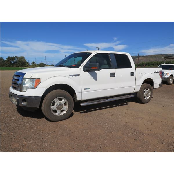 2011 Ford F150 Super Crew 4WD Truck, XLT, V6 3.5L Turbo Charge, 42,152 Miles, Lic. 151KBP (Starts &