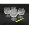 Image 2 : Qty 4 Waterford Crystal (Ireland) Brandy Snifter Glasses 5.5"H