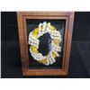 Image 2 : Ilima & Pikake Floral Lei in Wood Frame 10"D