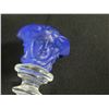 Image 2 : Versace Rosenthal Bottle Stopper w/ Frosted Blue Medusa Head