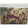 Image 2 : Framed Art, Woman Bathing on Elephant, Signed Shlomo Katz, 23"x30"