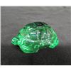 Image 2 : Baccarat France Green Glass Turtle Figurine