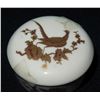Image 2 : Gorham Porcelain Trinket Box w/ Bird Design, Approx. 2.5" Dia.