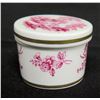 Image 2 : Spode England Red Floral Trinket Box, Approx. 2" Dia.