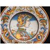 Image 2 : Grazia-Deruta (Made in Italy) Plate w/ Warrior & Dragons, 14" Dia. Signed AB