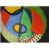 Image 2 : Grazia-Deruta (Made in Italy) Plate 53 Abstract Susan Eslick Plate 16" Dia.