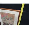 Image 8 : Framed Painted Layered Art: Plumeria Flowers, Signed Henrietta 21"x26"