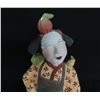 Image 2 : Painted Female Holding Fruit, Signed Vicky Chock 17"H (leaf on top of head is broken off)