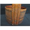Image 8 : Woven Rattan Basket w/ Tall Handle & Metal Accentware 16"D x 25"H