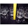 Image 8 : Qty 18 Etched Lenox Stemmed Beverage Glasses w/ Accented Rim 6"-7"H